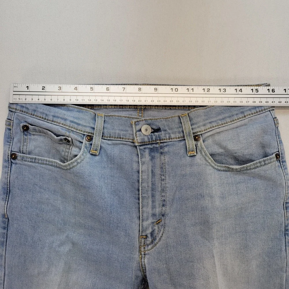Levi's 514 Straight Jeans Mens 32x30 Light Wash Classic Stretch Denim